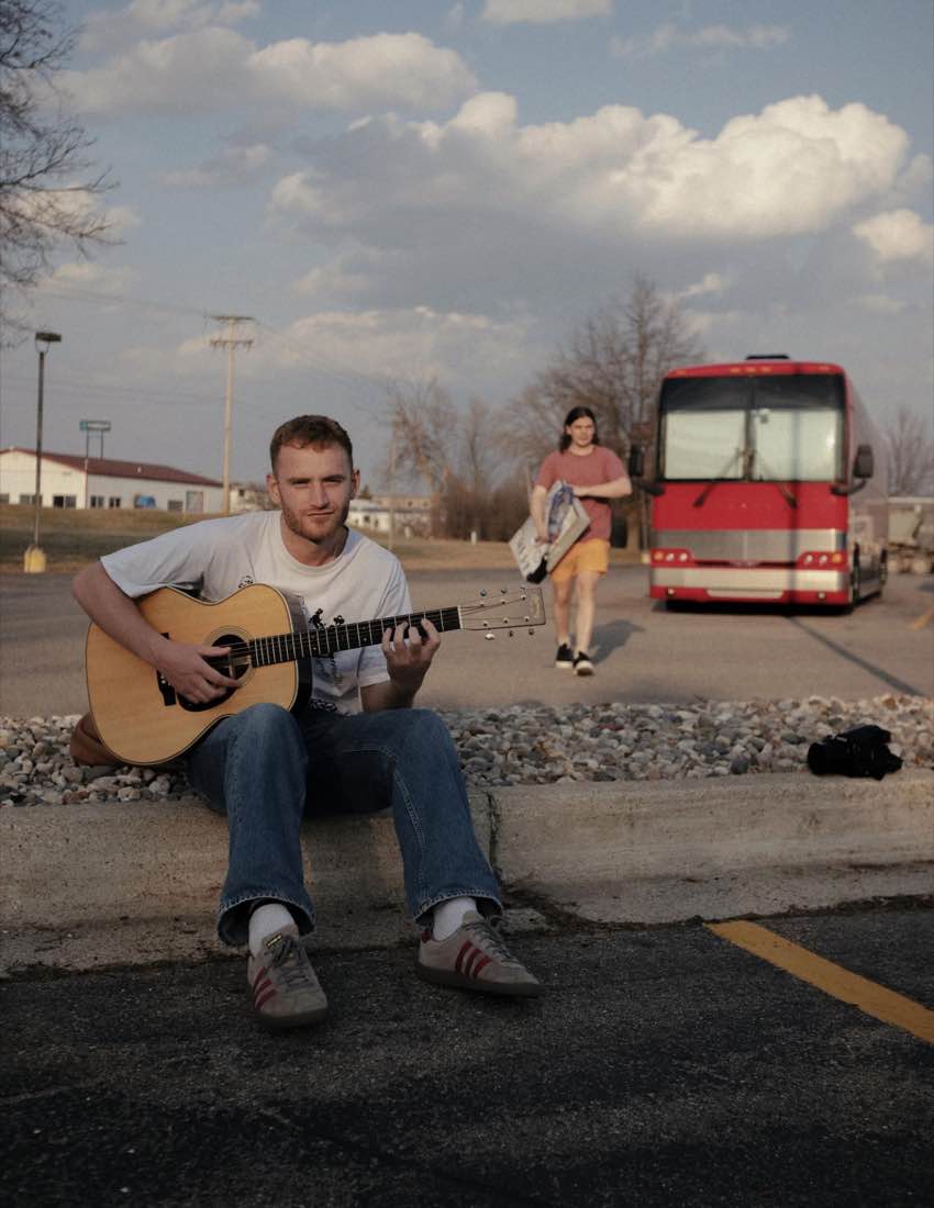 Parking-lot guitar clip scheduled as a YouTube Short